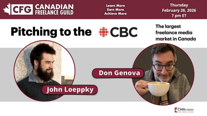  CFG Experts Panel: Freelancing to the CBC — Opportunities, Insights, and Connections 