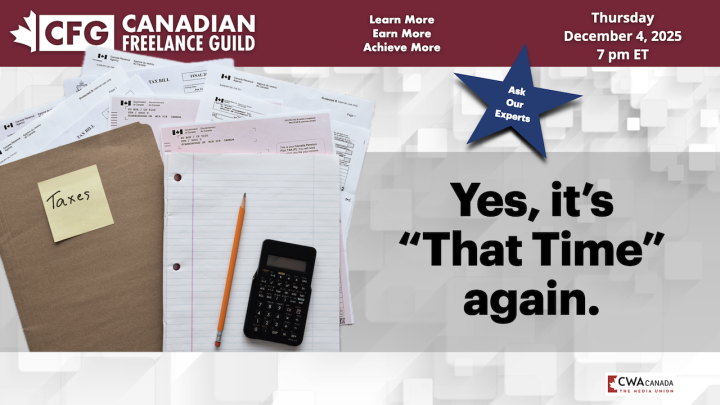  CFG Experts Panel: Tax and Year-End Prep for Freelancers