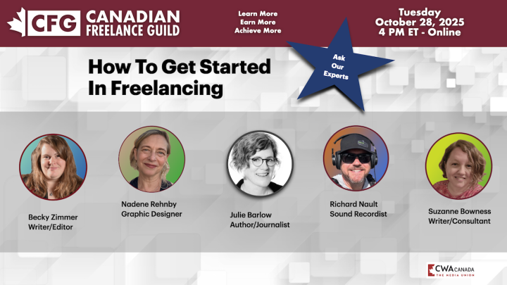  CFG Experts Panel – How To  Get Started in Freelancing